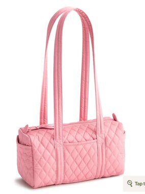 Vera Bradley Pink Quilted Handbag with Floral Interior NWT